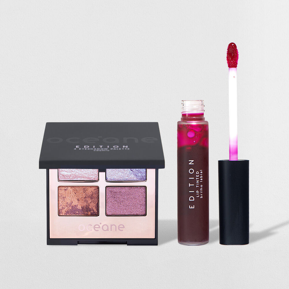 Kit Paleta de Sombras Cosmic + Lip Tinted Pink Océane Edition (2 Produtos)
