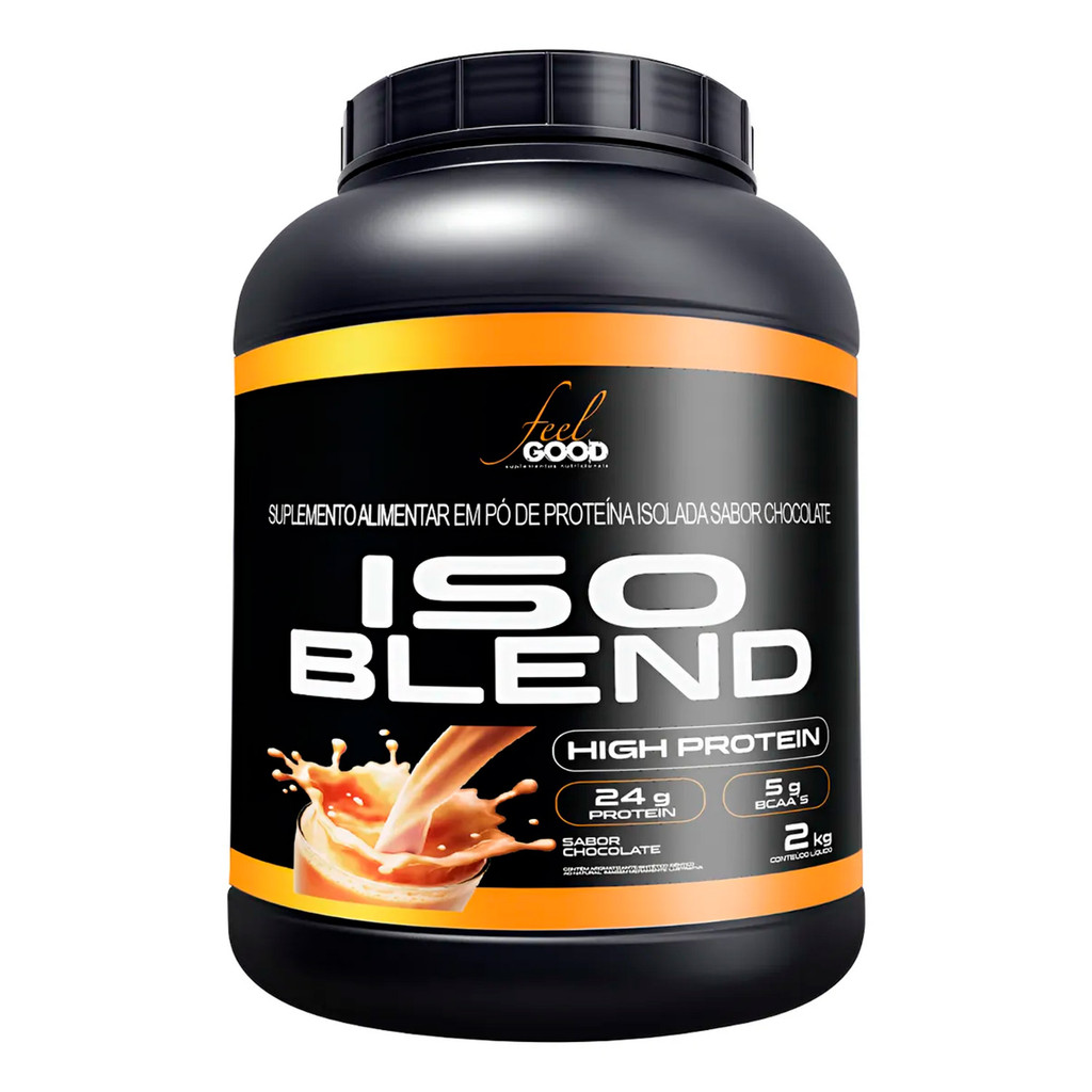 Whey Protein 2kg Iso Blend Pote Chocolate Feel Good