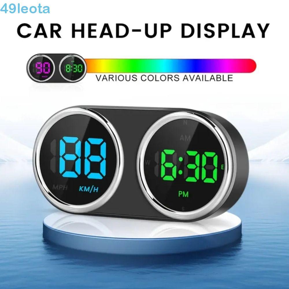 LEOTA HUD Carro Head Up Display , Plug & Play Relógio Digital GPS Velocímetro Do , Medidor De Velocidade Veículo 2 Em 1