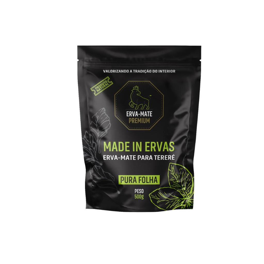 Erva Mate Tereré Premium Made in Ervas Pura Folha