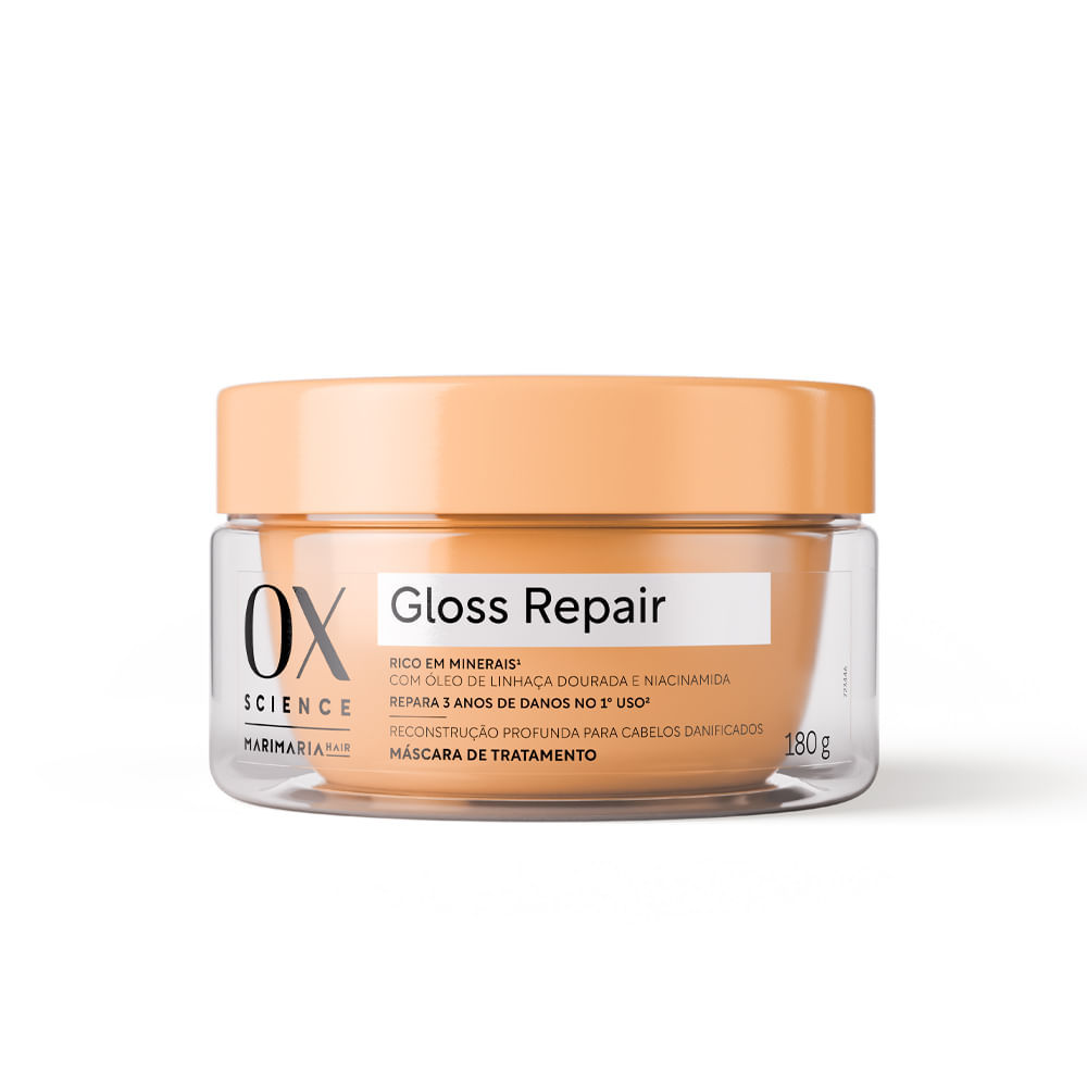 Máscara Capilar OX Science Gloss Repair By Mari Maria 180g em Oferta na Shopee