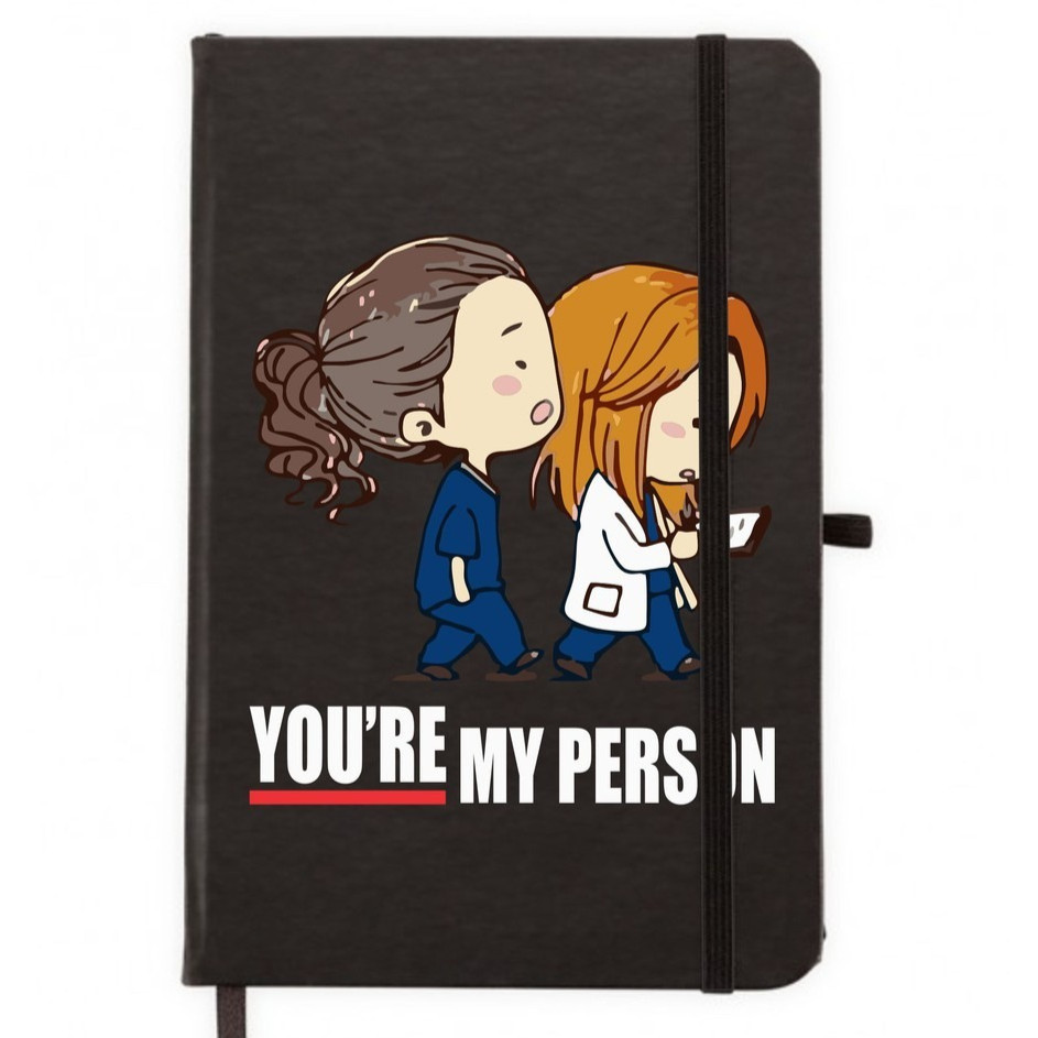 Caderneta Moleskine - You Are My Person - Grey's Anatomy