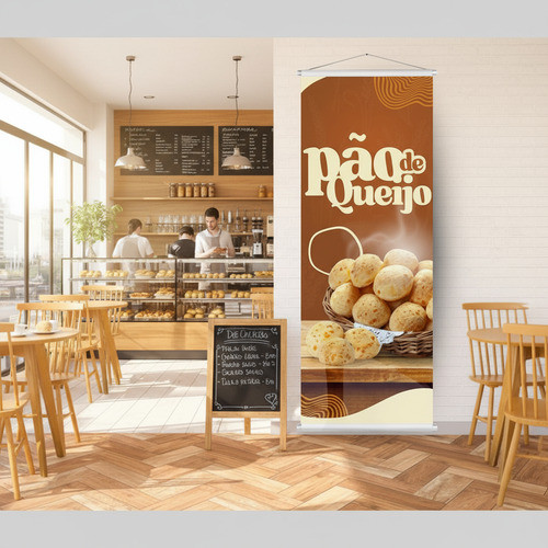 Banner Pão Queijo Padaria 1 X 0,30 Mod1