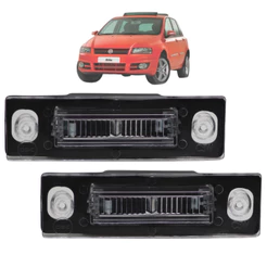 Par De Lanterna Luz De Placa Fiat Stilo 2002 2003 2004 2005 2006 2007 2008 2009 2010 2011
