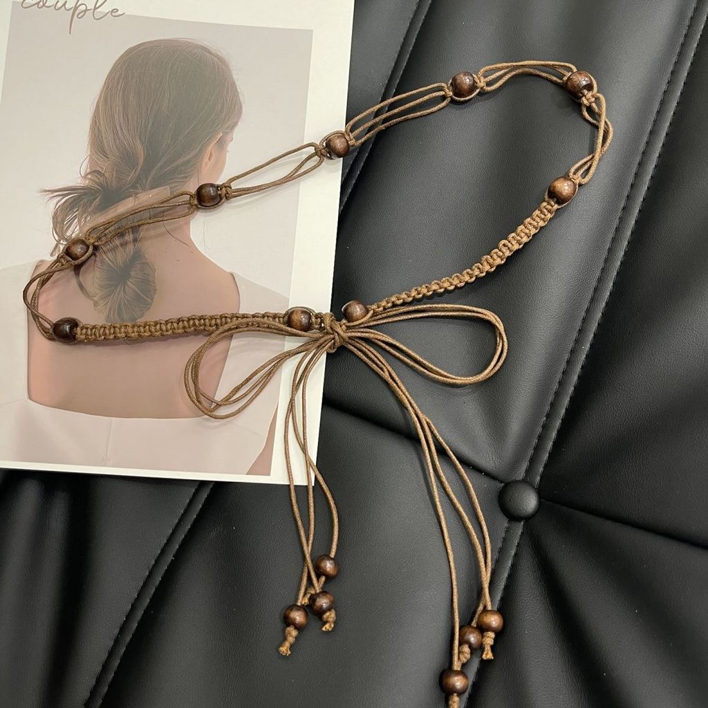 Cinto trançado estilo feminino combinando saia Design High-End moda All-Match versão ampla acessórios decorativos moda 2