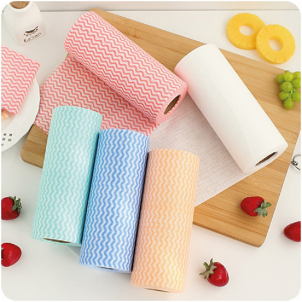 Rolo de Pano Perfex Descartável com 50 Panos / 25cm x 30cm - Praticidade & Eficiência na Limpeza (Cores Sortidas) em Oferta na Shopee