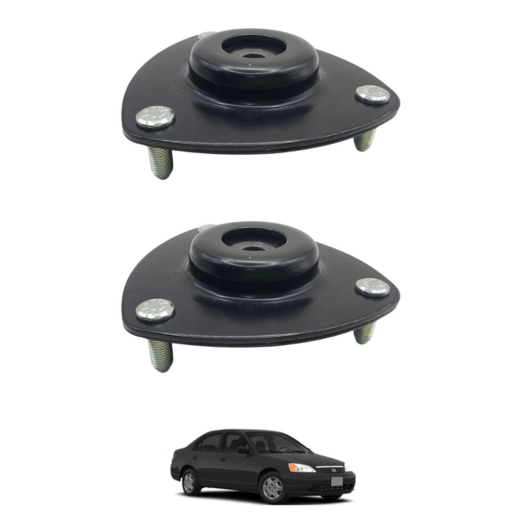 Par De Coxim Do Amortecedor Dianteiro Honda Civic 2001 e 2002 Sampel/Mobensani/Paralelo