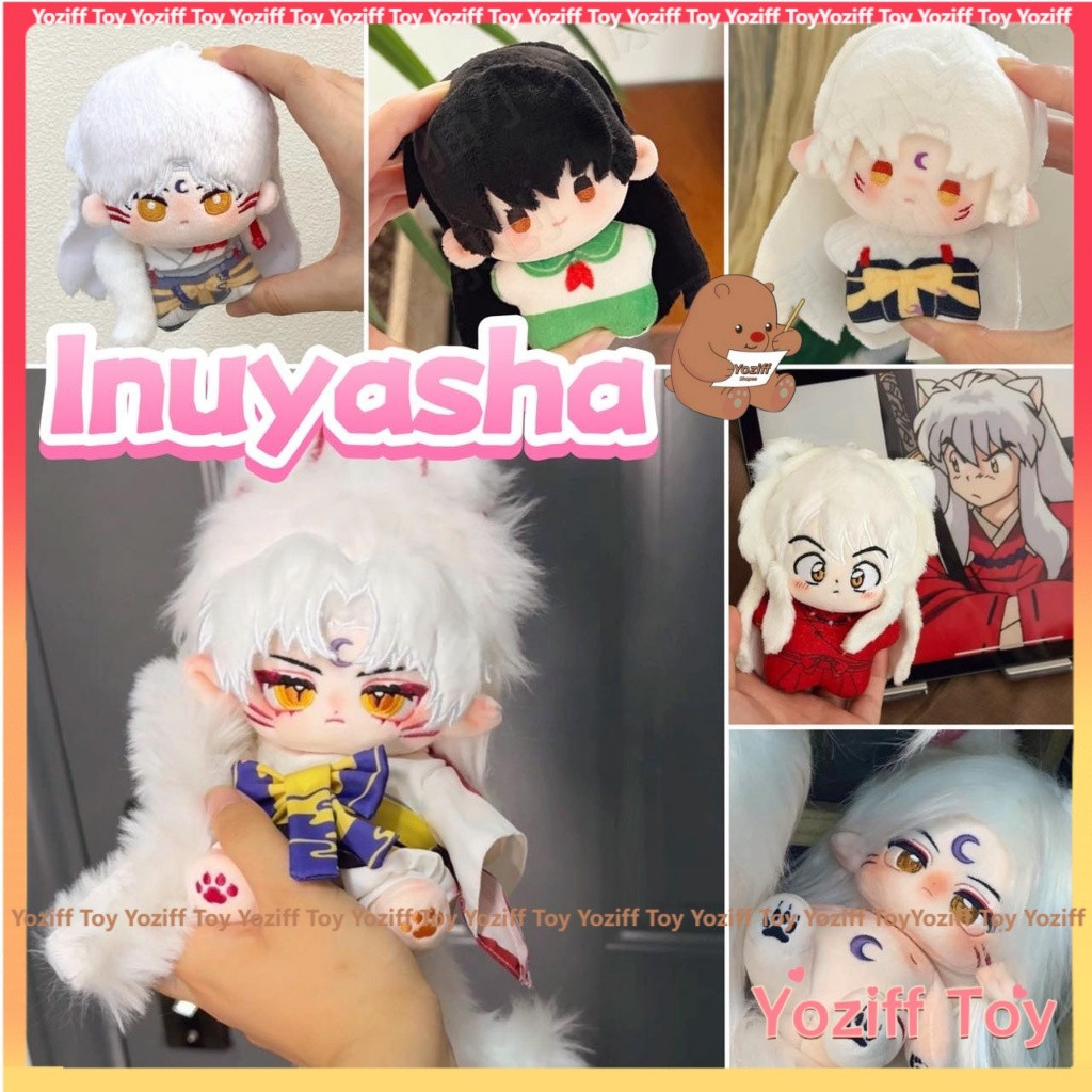 10/20cm Inuyasha Kikyo Higurashi Kagome Sesshoumaru Boneca De Pelúcia , Anime Cosplay Chaveiro Com Pingente Fofo Bolsa O