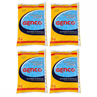 4 Sulfato de Alumínio Decantador Genco 2kg em Oferta na Shopee