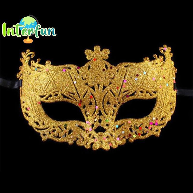 [InterfunB] Máscara De Veneziana De Luxo Feminina Meninas Olho De Raposa Sexy Para Vestido Extravagante [Novo]