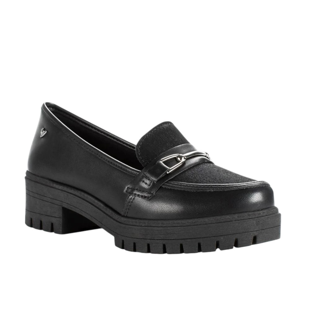 Sapato Feminino Mississipi Loafer Mabli Preto Q8551A-0016