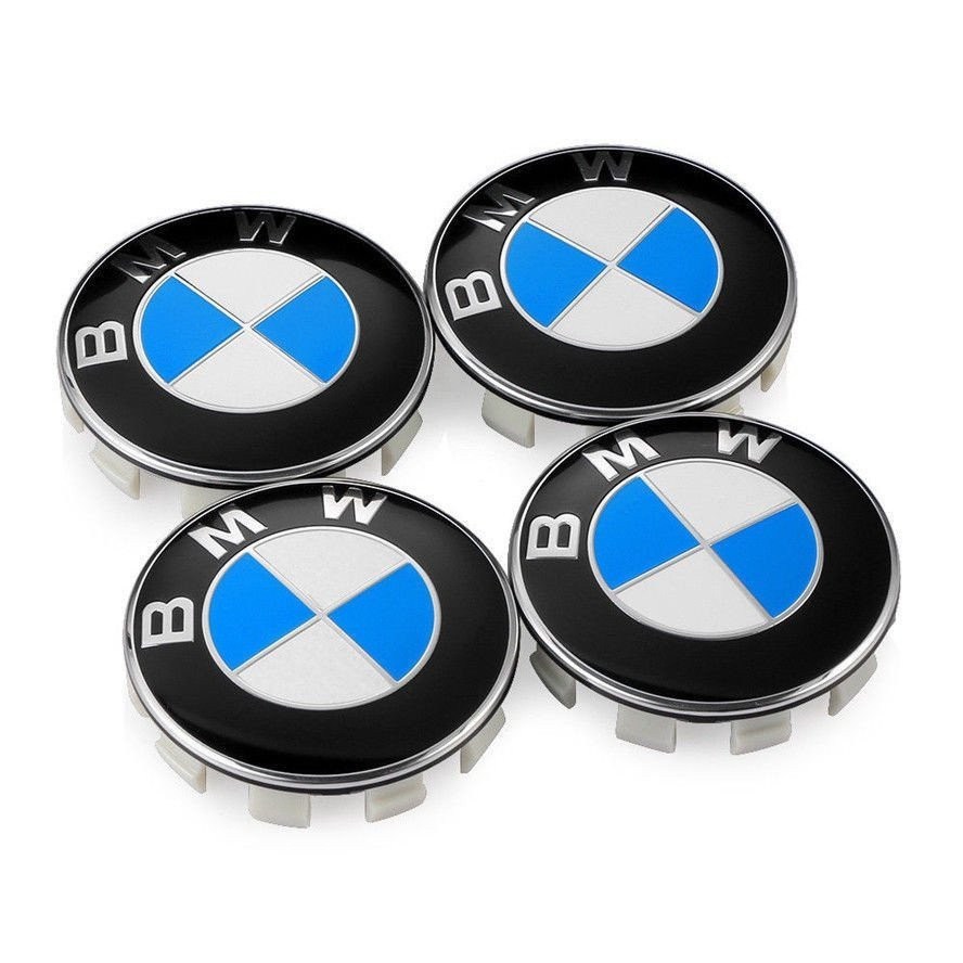 4 Unidades Genuínas BMW Emblema Roda Cubo Logotipo Aro Tampa Central 68 Mm Conjunto De 4 Tampas