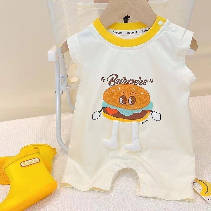 Roupas de bebê verão estilo fino colete de bebê macacão roupas de verão roupas de bebê roupas de verão roupas de passeio