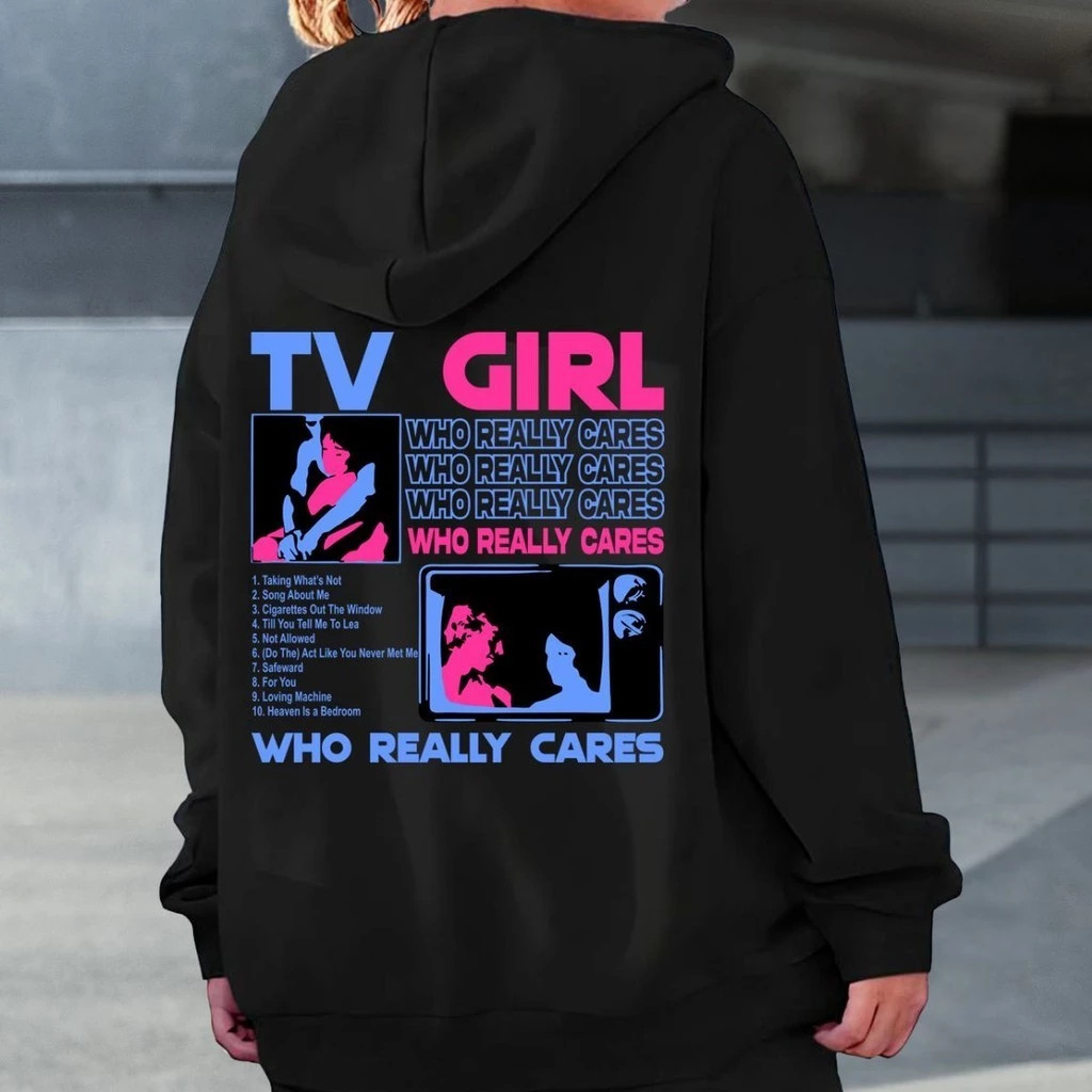 Moletom Canguru Unissex Estampa TV Girl Blusa De Algodão Banda Indie Pop Qualidade Premium