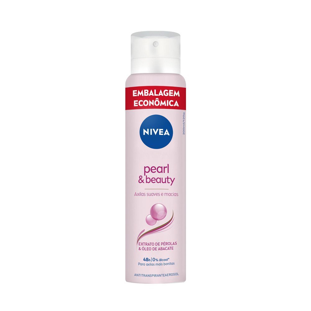 Antitranspirante Aerossol Nivea Pearl & Beauty Feminino 48h 200ml em Oferta na Shopee