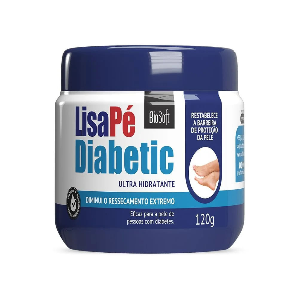 Creme Hidratante Para os Pés Bio Soft Lisa Pé Diabetic 120g em Oferta na Shopee