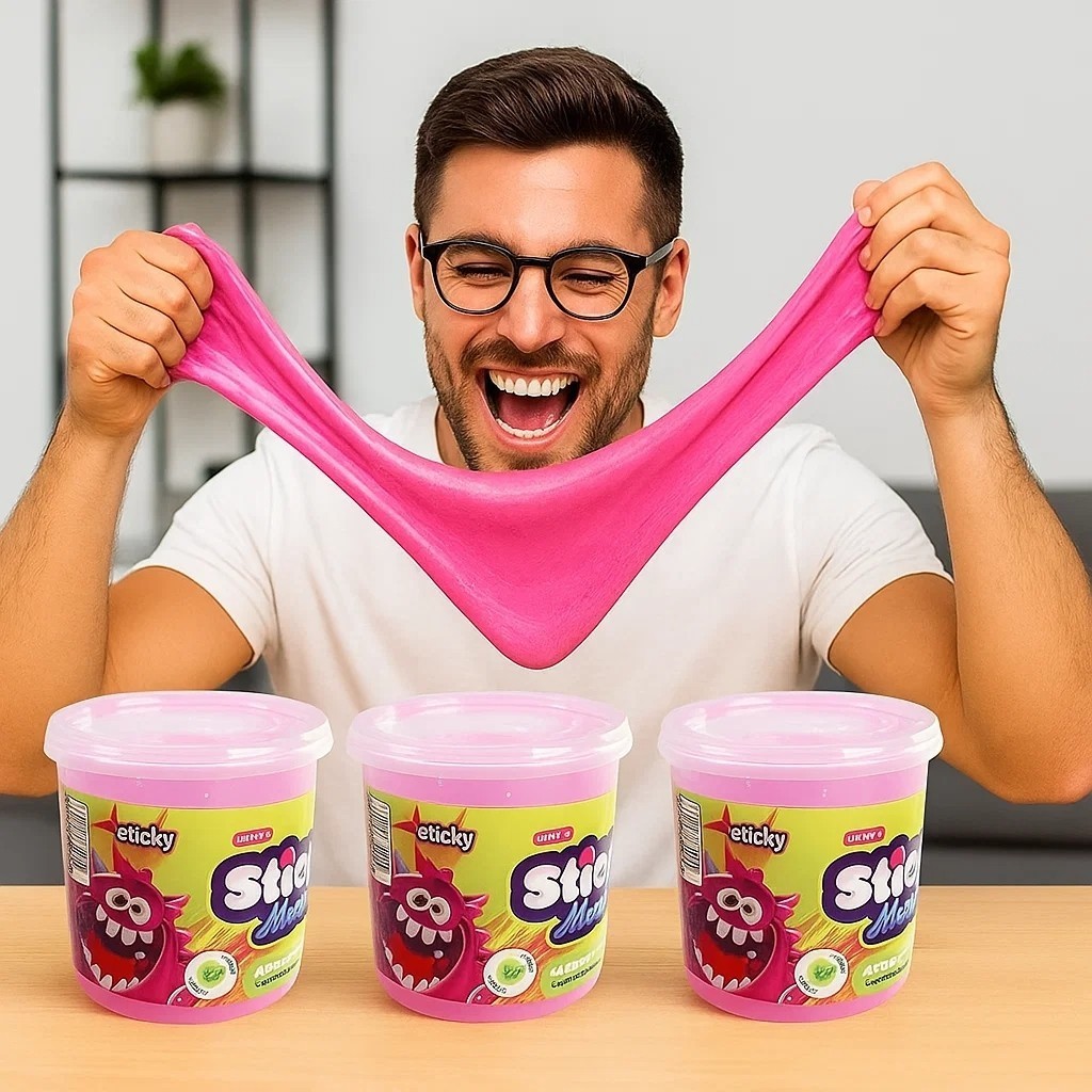 Slime infantil nao toxica massinha sensorial geleca meleca sortida brinquedo educativo de achadinhos