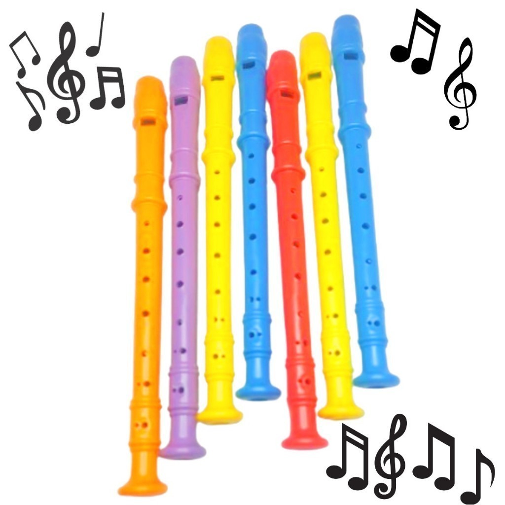 Kit 10 a 35 Flautas Infantis de Plástico – Brinquedo Musical Festa e Lembrancinha