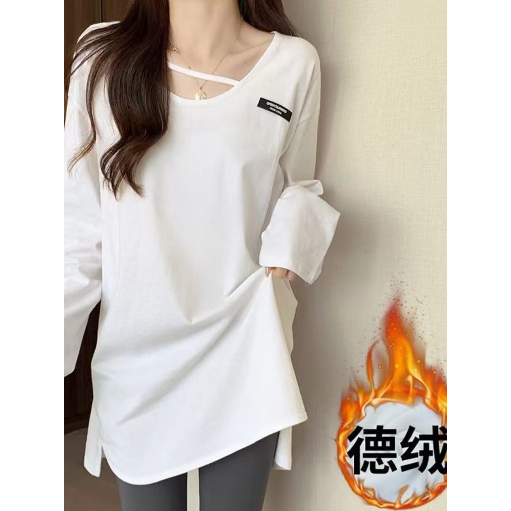 Roupa de maternidade de manga comprida tamanho grande outono preto camiseta feminina estilo Hepburn francês capa barriga