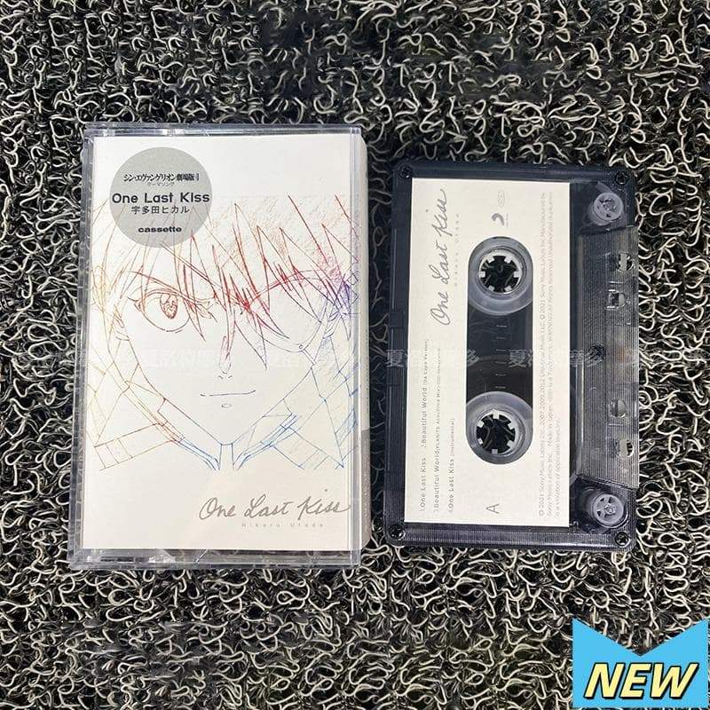 NEON GENESIS EVANGELION One Last Kiss UTADA HIKARU Fita K7 Cassette Tape Brand New Lacrado Original BXST