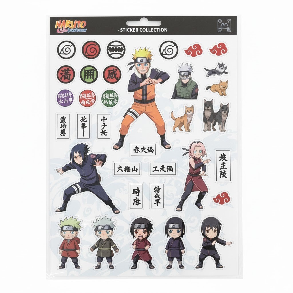 Kit Adesivos Naruto Anime | Alta Qualidade | Papel Glossy | Frete Grátis + Brinde