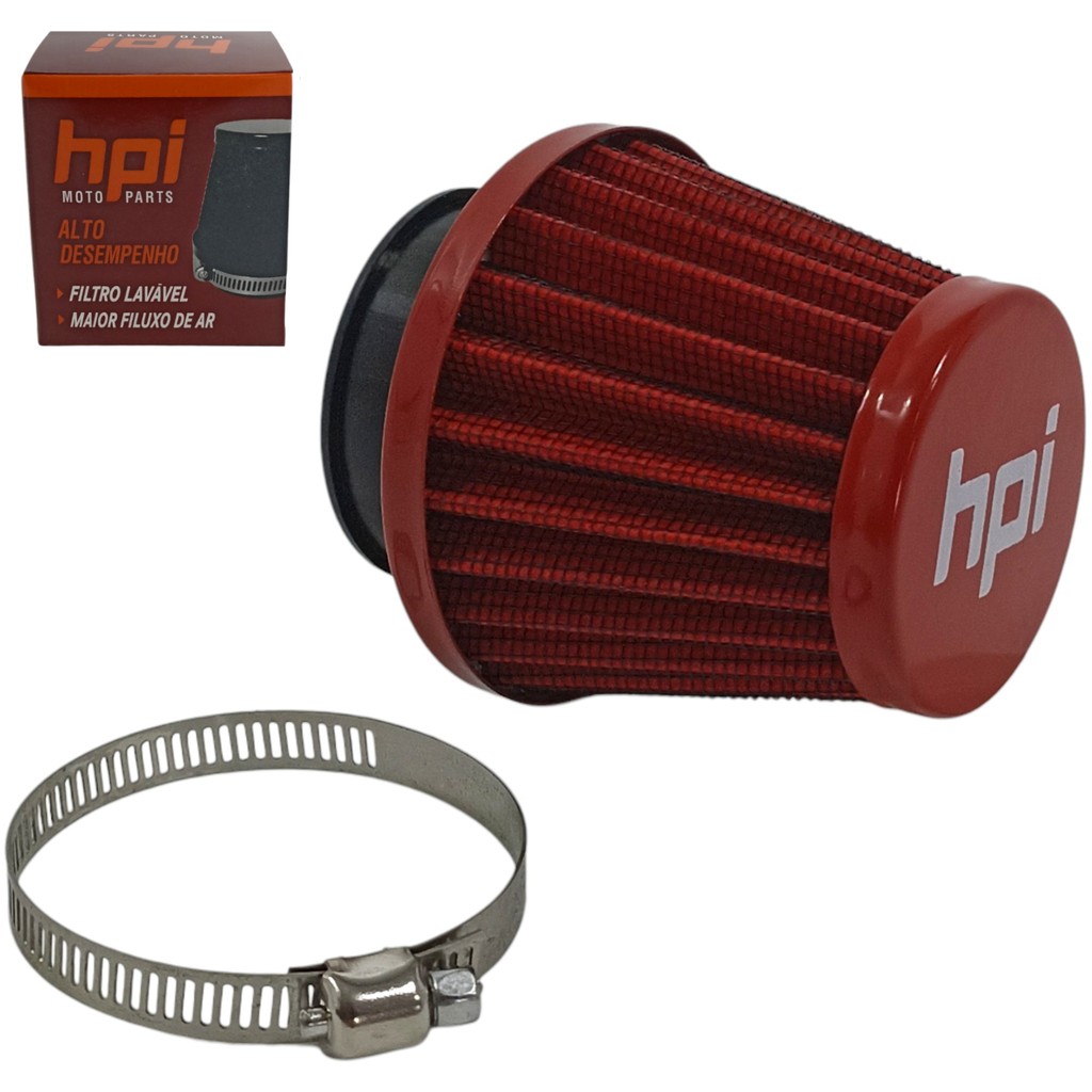 Filtro Ar Esportivo 45mm Cg 150 Cg 125 Cg 160 Fan Titan Nxr 160 Bros