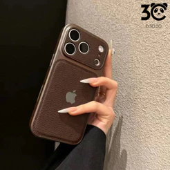 Capa Protetora De Alta Qualidade Com Janela Grande E Padrão De Lichia , Adequada Para iPhone 17 , 16 , 15 , 14 , 13 Pro