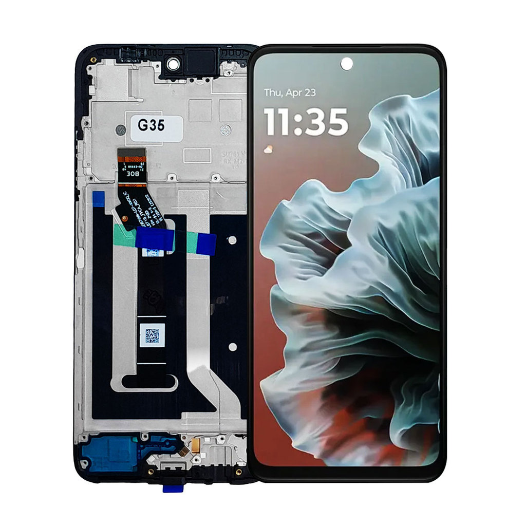 Tela Display Frontal Para Motorola Moto G35 5G C/ Aro