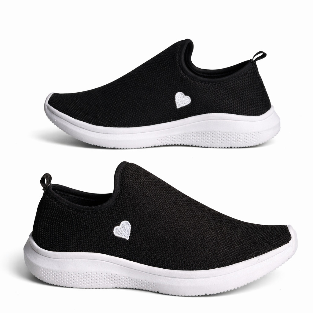 Tênis Calce Fácil Feminino Slip On Confortável Leve Dia a Dia Casual Respirável