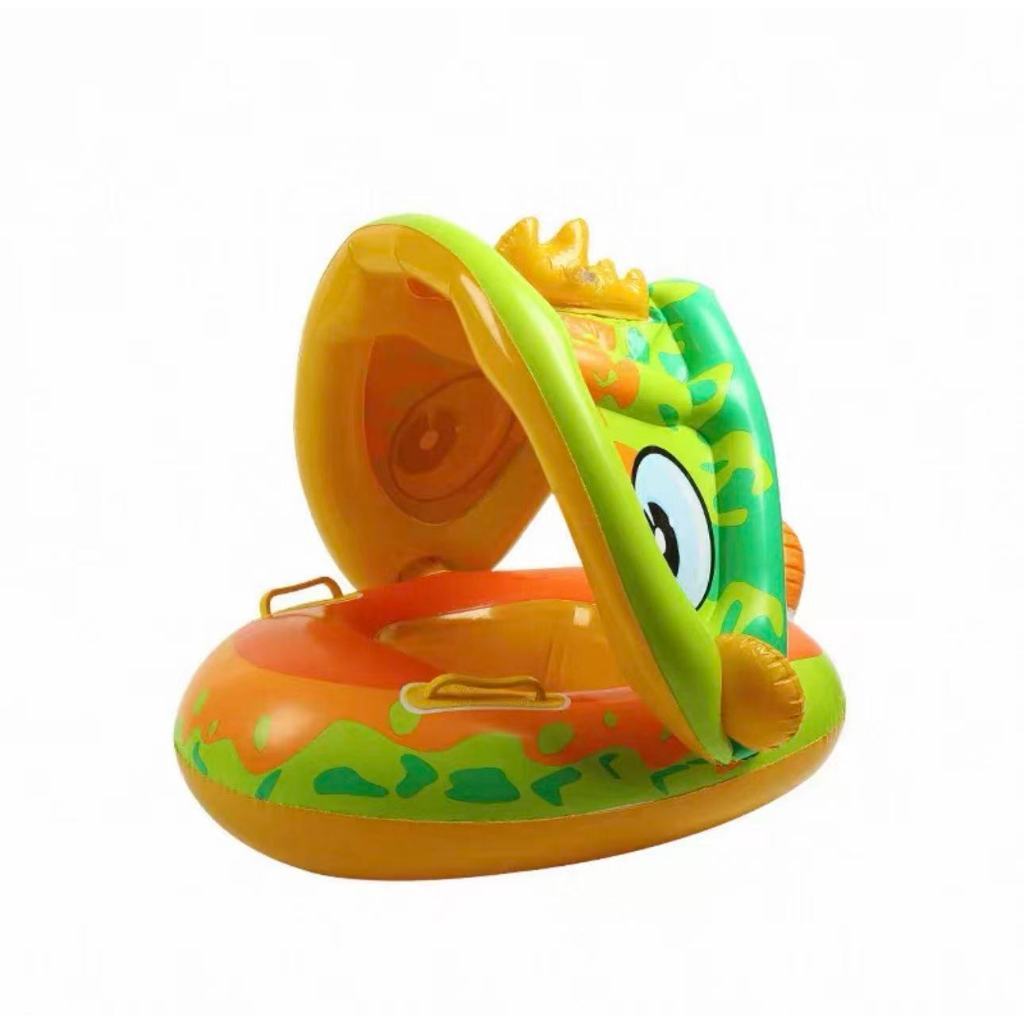 Boia com cobertura Fralda Inflavel Infantil Bebe Brinquedo Piscina Parasol Guardasol ABC