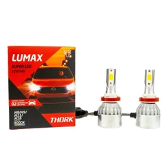 Kit 2 Lâmpadas Super Led Thork 8000k H8/h9/h11/h16 12/24v