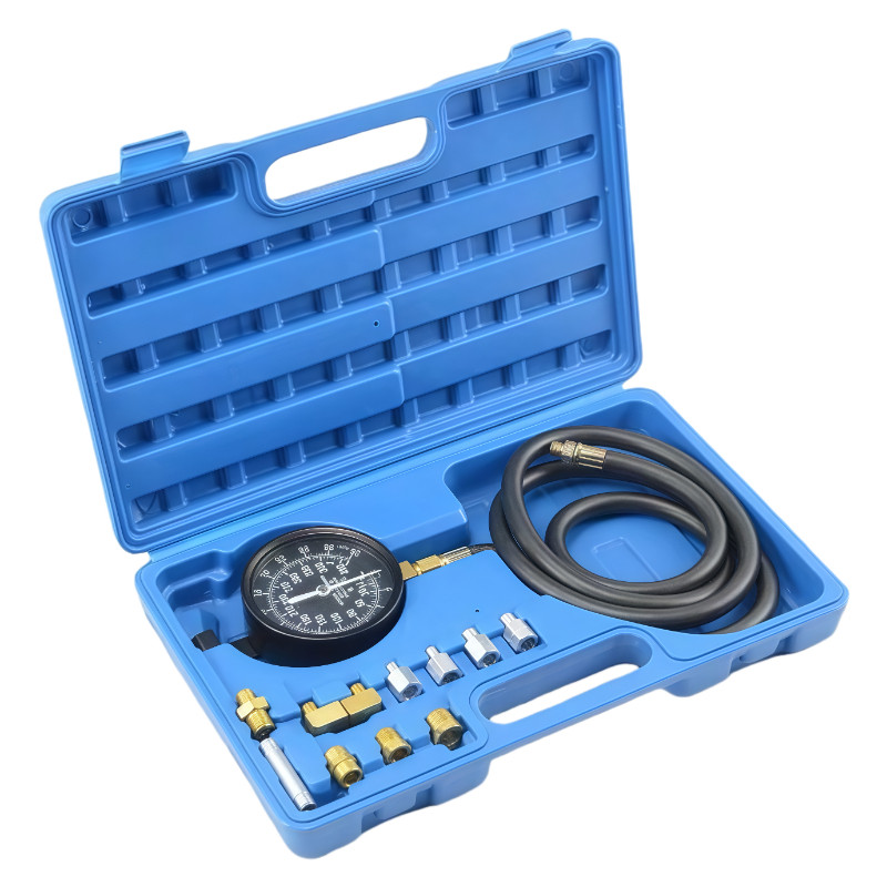 Manômetro Pressão Óleo Diesel Bifuncional - 2 Escalas 400 PSI Roscas Universal Adaptáveis para Motor e Câmbio Automático