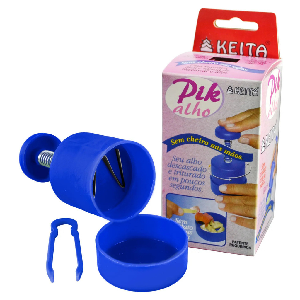 Picador de Alho Pik Alho Praticidade Rapidez na Cozinha