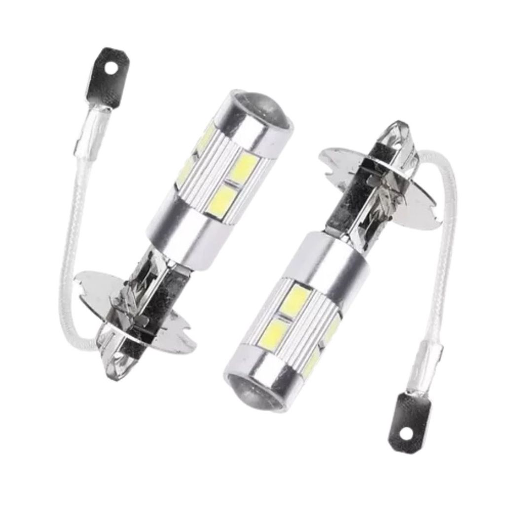 KIT 2 LAMPADA H3 10 LED CREE BRANCO 12V em Oferta na Shopee