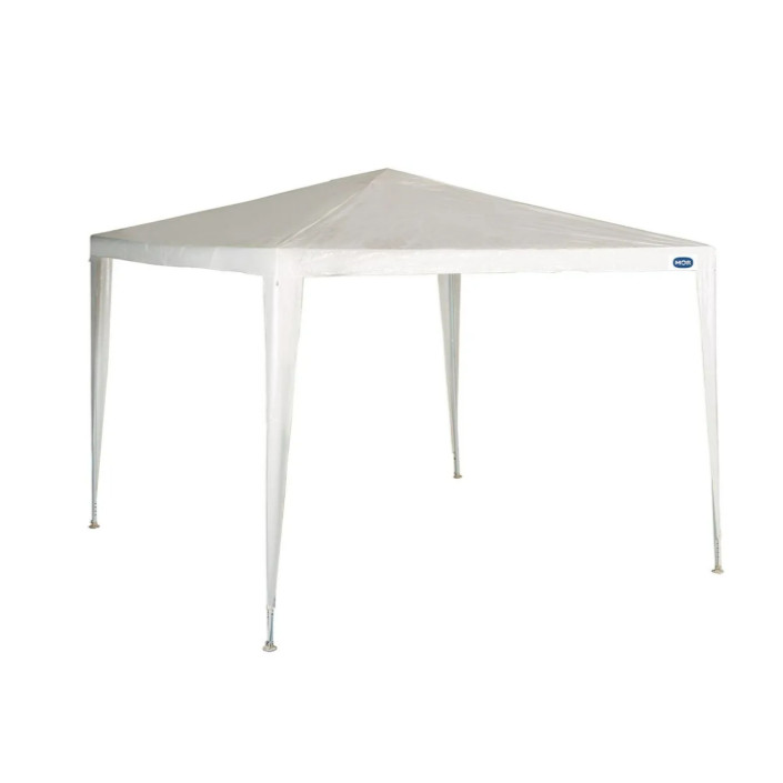Gazebo Tenda de Praia 3x3m Grande Rafia Branco + Bolsa de Viagem Mor
