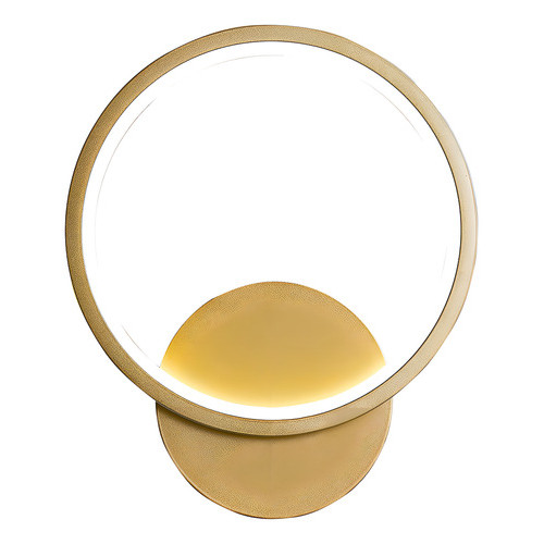 Arandela Led Design Moderno Redondo Dourado 12w 3 Em 1 Bivolt Nitrolux
