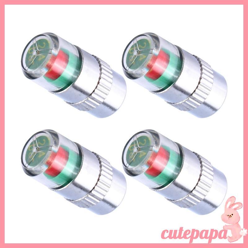 cutepa 4 Tampas Monitoramento Pressão Pneus Carro Alerta Cor Detecção Real