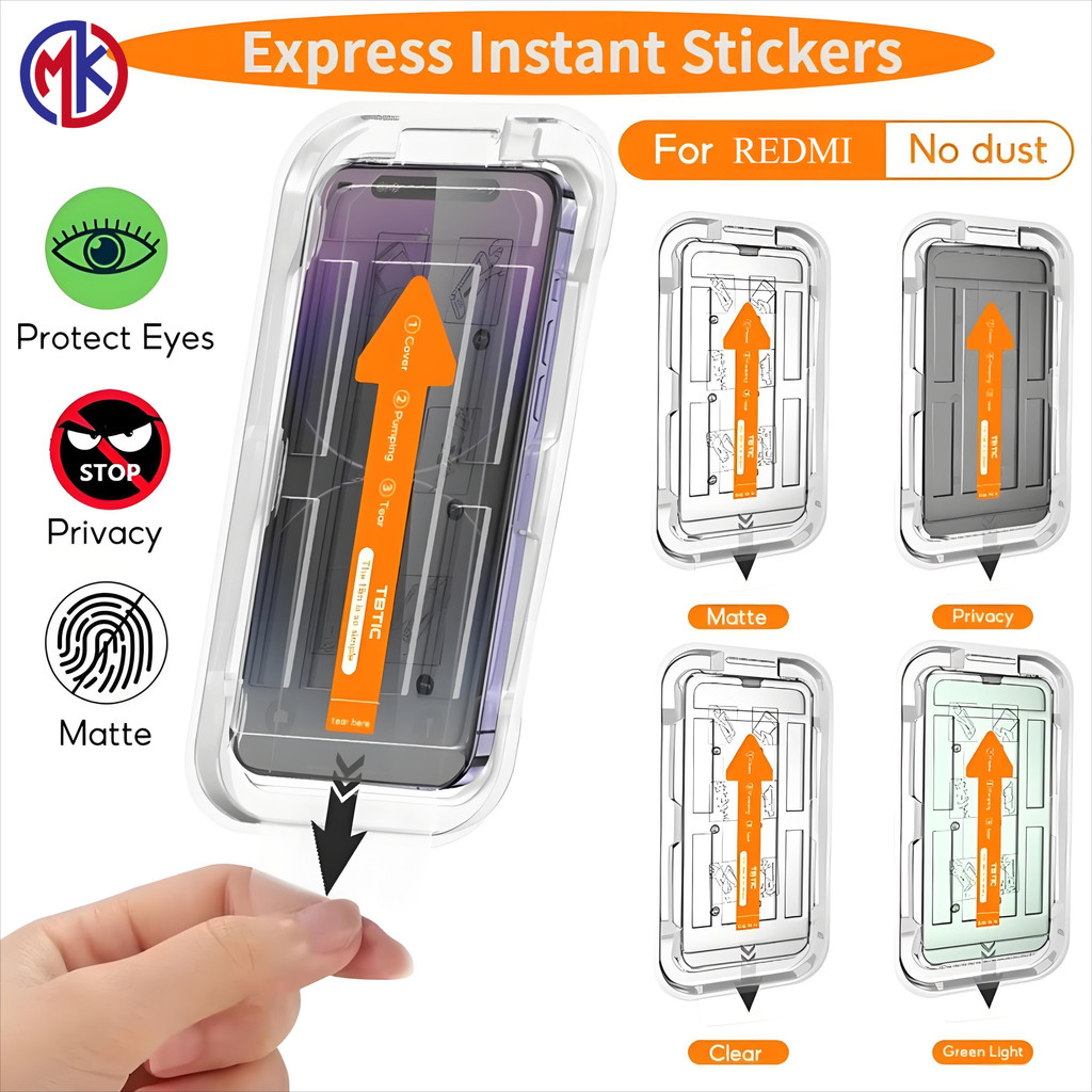 Filme De Vidro Temperado Anti-Espião 8K HD Para Redmi Note 14 13 12 14C 13C 11 10 C75 C65 M6 X6 Pro Auto Dust Free Insta em Oferta na Shopee