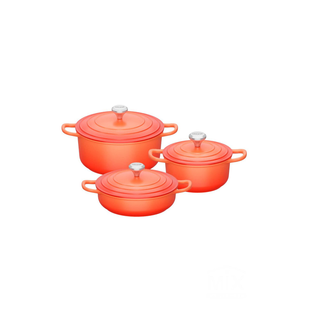 Conjunto 3 Panelas Indução c/ Revestimento Cerâmico Amalfi Cores - Vista Home