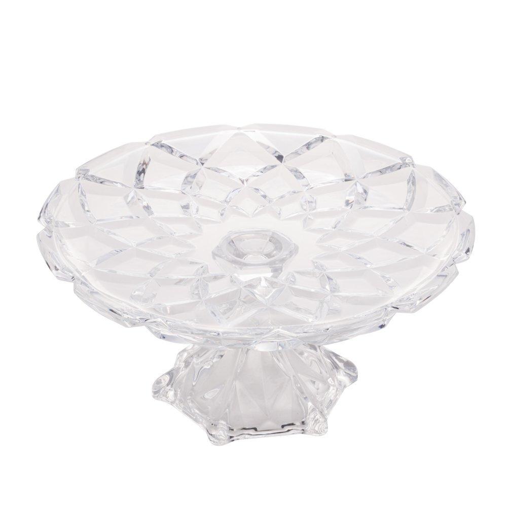 Prato para Bolo Lyor Deli Diamond de Cristal 30,5cm x 14,5cm em Oferta na Shopee
