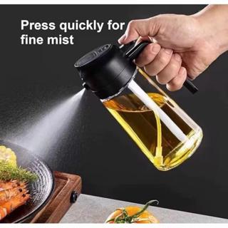 KIT C/2 Spray Borrifador Dosador 2 em 1 Azeite Vinagre Oléo Vidro Modelo Galheteiro Cozinha 470ML em Oferta na Shopee