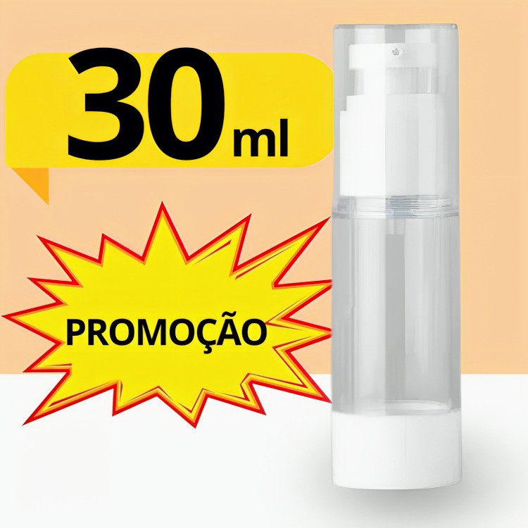 Frascos Recarregáveis 30ml para Perfume – Vácuo com Válvula Pump Transparente - WANG