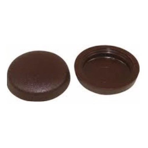 Tampinha P/cabeça De Parafuso 400 Peças Marrom/preto