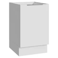 Balcão de Cozinha 50cm 1 Porta (Sem Tampo) Branco Stella Madesa