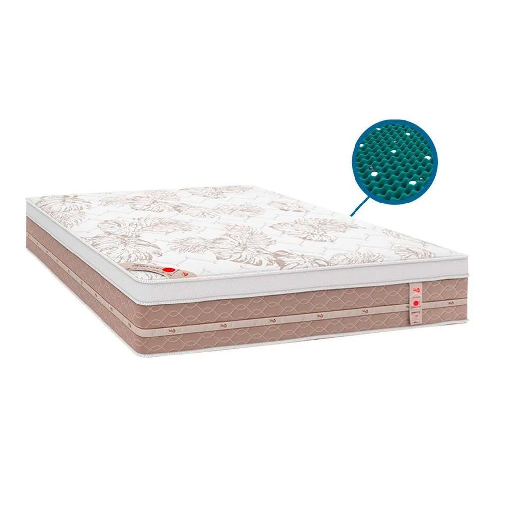 Colchão Casal Magnético c/ Niponpedic Molas Tecnopedic (138x188x31) - Castor