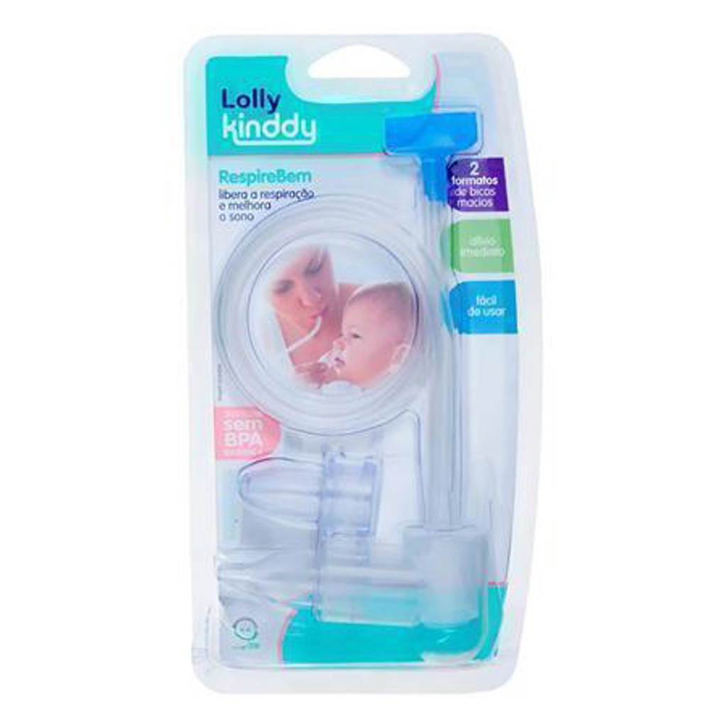 Aspirador Nasal Sucção Respire Bem 2 Bicos Lolly