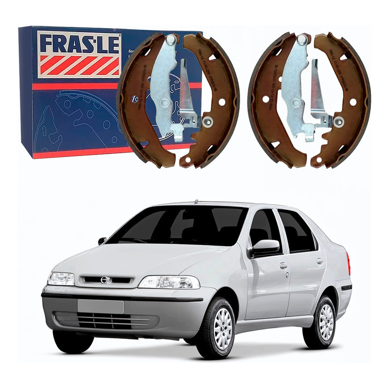 Jogo Sapata Freio Frasle Fiat Siena 1.0 1.3 2001 A 2003