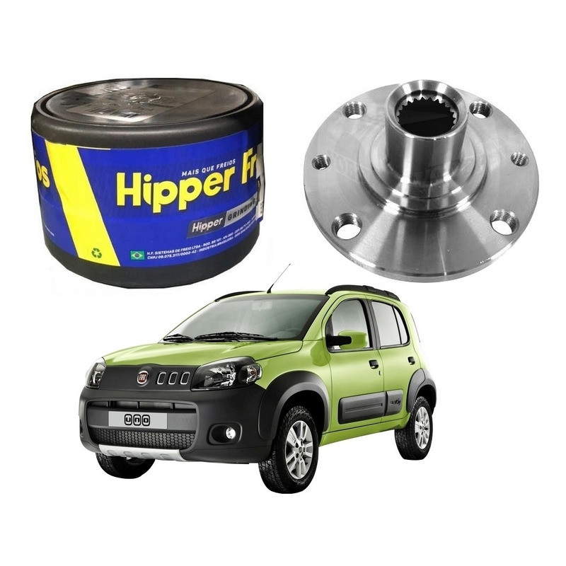 Cubo Roda Dianteiro Hipper Uno Way 1.0 1.4 2010 A 2016