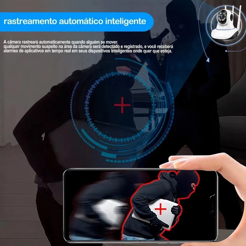 Câmera IP WiFi com 3 Antenas e Visão Noturna — foto 2
