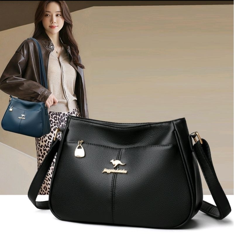 Bolsa Feminina Crossbody De Ombro Transversal Couro Pu Moda Shope